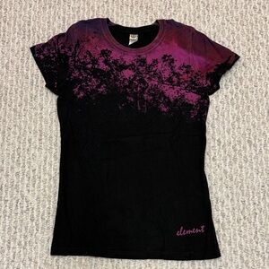 Element Women's Tee in Black and Pink